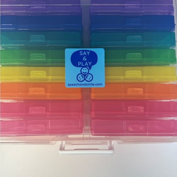 Preschool Activity Set with Mini Objects – 16 Learning Activities Case